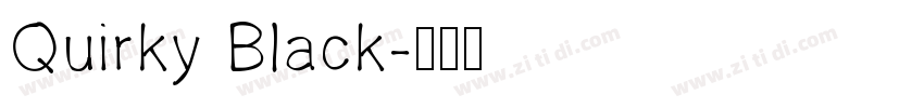Quirky Black字体转换